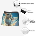 thumbnail image 3 of Pofeuu Cute Angel Winged Rabbit Print Men’s Boxer Briefs, Moisture-Wicking Underwear, Regular,Trunk-Medium, 3 of 5