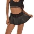 thumbnail image 4 of SHAR Jupe Micro Mini Aguichant pour Femmes Plissée Courte Mini Robe Jupes Cosplay Shorts Hot, Noir Taille m, 4 of 5