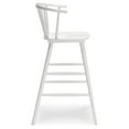 thumbnail image 6 of Bowery Hill Contemporary 29.88" Wood Tall Barstool in Solid White, 6 of 9