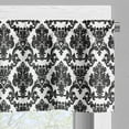 thumbnail image 5 of Ambesonne White Damask Valance & Curtain, Retro Styled Ornate, 55"x36", Charcoal Grey, 5 of 7