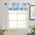 thumbnail image 3 of Nautical Blue Valances for Windows Farmhouse Kitchen Curtains Valances Rod Pocket Valance Curtains for Kitchen Windows Lighthouse Ocean Sailboat Summer Painting Window Valances for Bathroom 42"x12", 3 of 6