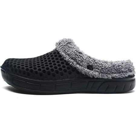 

Women s and Men s Winter Warm Slippers with Fleece Lining Breathable Clogs Garden Mules for Adults Unisex Home Slippers