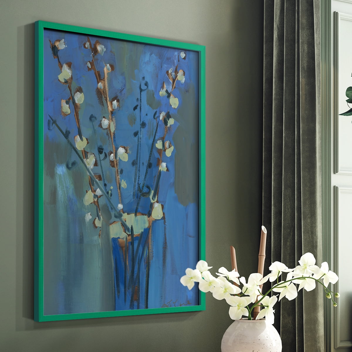 Winter Willow II Framed Print - Solid Wood in Single Picture Frame Solid Wood 2 Framed Print