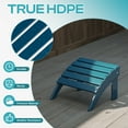 thumbnail image 5 of FODINGHILL Adirondack Outdoor Ottoman, HDPE Patio Foot Rest, All Weather Folding Foot Stool for Adirondack Chair, for Patio Backyard Pool Porch Lawn, Blue, 5 of 7
