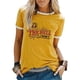 thumbnail image 1 of SAYOO Camiseta Casual de Verano para Mujer, Manga Corta, Cuello Redondo, Estampado de Letras, Tops Sueltos de Color en Contraste SAYOO casual, 1 of 10