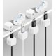 thumbnail image 1 of 8 Pcs Magnetic Cable Holders, Cable Holders, Cable Clips, Self Adhesive Cable Organiser Desk Desk for Desk Nightstand, Charging Cables (White), 1 of 5