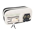 thumbnail image 3 of Under $1 Pencil Case, Cute Large Capacity Multi Pocket Polyester Pen Pouch with Elastic Strap, Portable Stationery Organizer for College Office by PALIFEUR, 3 of 7