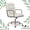 Cream, variant on Finch Franklin Modern Fabric Desk Chair Cream