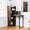 Walnut, variant on Haooyeah Foldable Desk with Bookshelf, 2-in-1 Space-Saving Computer Desk, Storage Shelves, Built-in Power Outlet, Easy-Fold Desk, White