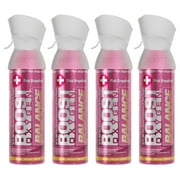 Boost Oxygen Portable Canned Oxygen, Pink Grapefruit, 5L, 4 Pack