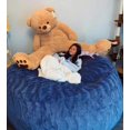 thumbnail image 2 of Giant Sherpa Bean Bag Chair Cover, Ultra Soft Bean Bag Bed (No Filler, Cover only), Large Round Soft Fluffy Bean Bag for Adults, Machine Washable Big Size Bean Bag Covers, 2 of 12