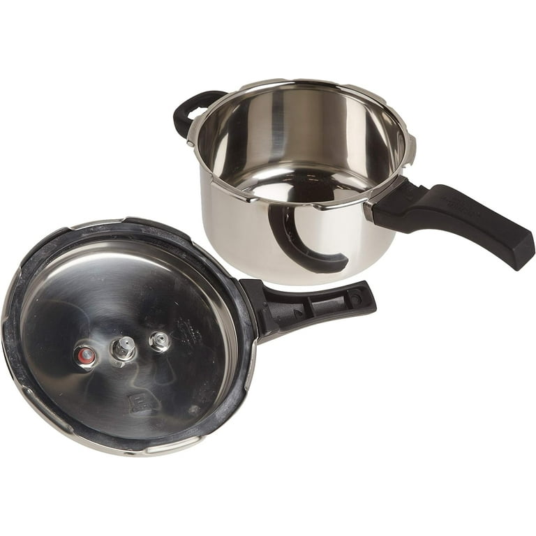 Prestige PRDA4 4L Alpha Deluxe Induction Base Stainless Steel Pressure Cooker 4.0 Liter Silver