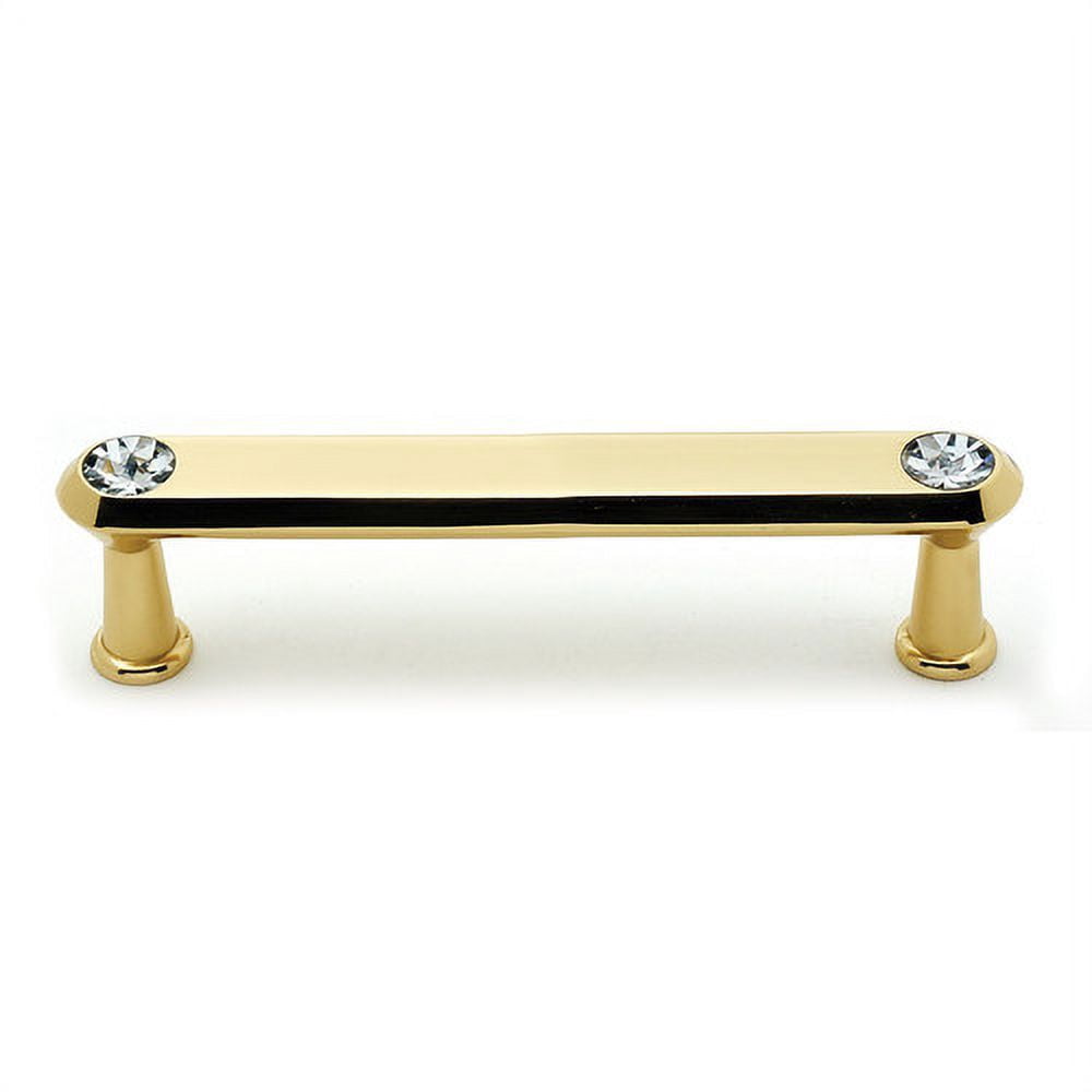 Alno C214-4-BRZ Swarovski Crystal 4" Cabinet Crystal Pull Bronze