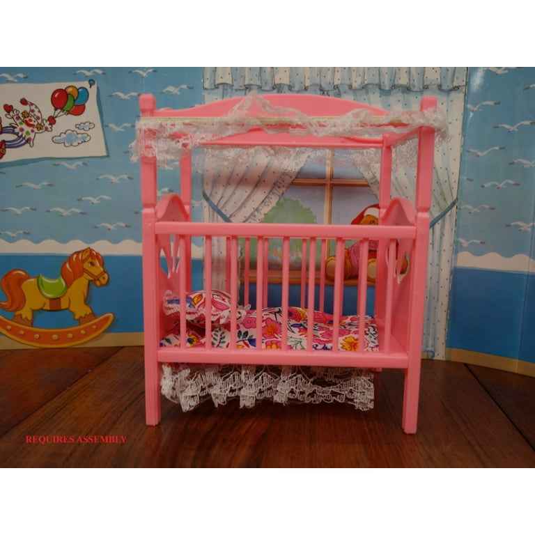 Gloria Dollhouse Nursery Play Set with Furniture for 11-12