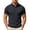 Black, variant on hoksml Men's Short Sleeve Collared Shirt 3 Button Collared Solid Breathable Regular Fit Golf Top for Business Daily Vacation Casual Wear