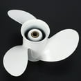thumbnail image 3 of 2X 6G1-45941-00-El for 6-8Hp 8 1/2 x 8 1/2 Boat Outboard Propeller White Aluminum Alloy 7 Spline Tooths, 3 of 9