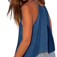 thumbnail image 6 of Sleeveless Solid Color Women Halter Casual Tank Tops Camisole, 6 of 6