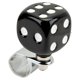 thumbnail image 2 of Forma de dados Volante de coche Spinner Perilla suicida Ahorro de mano de obra para automóviles Camiones Tractores Barcos Negro, 2 of 5