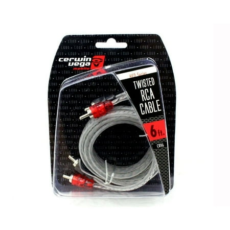 Cable Molded Ends - 2-channel 6 Foot Single Molded Ends Rca Cable Audio Stereo Rca Cable - Gray