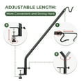 thumbnail image 6 of Kingsyard Heavy Duty Deck Hook for Hanging Bird Feeder, 39″ Adjustable Rust-Resistant Metal, Black, 6 of 10