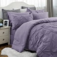 thumbnail image 2 of Juego de edredón Bedsure, tamaño completo, 7 piezas, color morado grisáceo, 2 of 9