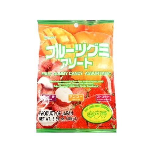 Kasugai Assorted Fruit Gummy Candy, 102 Piece