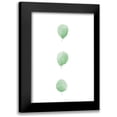 thumbnail image 1 of Uppsala Studio 14x18 Black Modern Framed Museum Art Print Titled - Birch Leaves in Row, 1 of 5