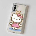 thumbnail image 1 of Bonita funda de teléfono de hello kitty cat para Samsung Galaxy Note 20 Ultra 10 Plus 8 9 S21 S22 Ultra S20 FE S22, silicona suave de lujo Fivean LED, 1 of 2