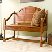 Alfred Storage Seat Bench, Brown Mahogany