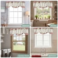 thumbnail image 6 of Tie Up Valances for Windows, Pink Flowers Adjustable Valance Curtains Window Treatment for Living Room, Spring Floral Farmhouse Botanical Rustic Rod Pocket Kitchen Curtains & Drapes 54x18 Inch, 6 of 9