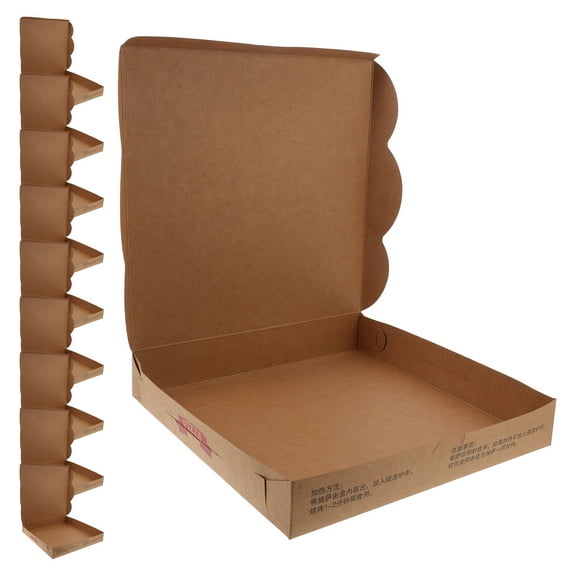 Moluckfu Paper Pizza Boxes for Takeout and Storage Closure Assorted Color 12 Inches
