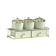 thumbnail image 4 of Organizador de condimentos para encimera de cocina, ideal para azúcar y pimienta. Luz de 3 rejillas verde., 4 of 9