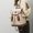 Beige, variant on Women Daily Backpack with Multi Zipper Storage Slots Organize Personal Items for City Shopping Casual Strolls Short Trips and Daily Social Outings, Day Pack