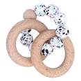 thumbnail image 3 of Anillo De Dentición Para Bebé, Juguete De Dentición Para Bebé De Madera De Silicona Duradero Y Seguro Para Cochecito ANGGREK Baby Teething Ring, 3 of 8