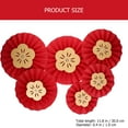 thumbnail image 2 of COOPHYA 12Pcs Paper Fans Party Supplies For Door Decoration In New Year Festivals, 2 of 6