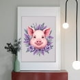thumbnail image 2 of Diamond Art Kits for Adults - 5d Pig Surrounded By Purple Flowers Diamond Painting for Adults, Diamond Art for Adults Beginners, Diamond Painting Kits for Adults for Home Wall Decor, 2 of 7