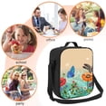 thumbnail image 5 of Bingfone Colorful Plants And Insects Reusable Insulated Lunch Bag Cooler For Work School Picnic Or Travel, 5 of 7