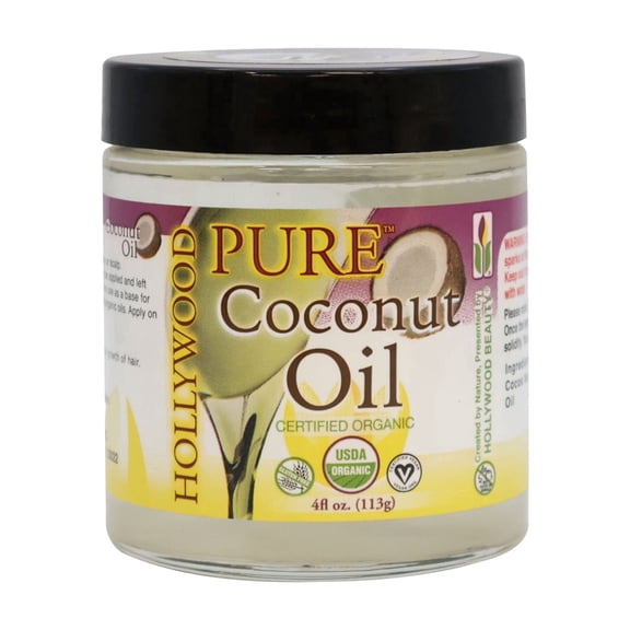 Hollywood Beauty Pure Coconut Oil, 4 oz