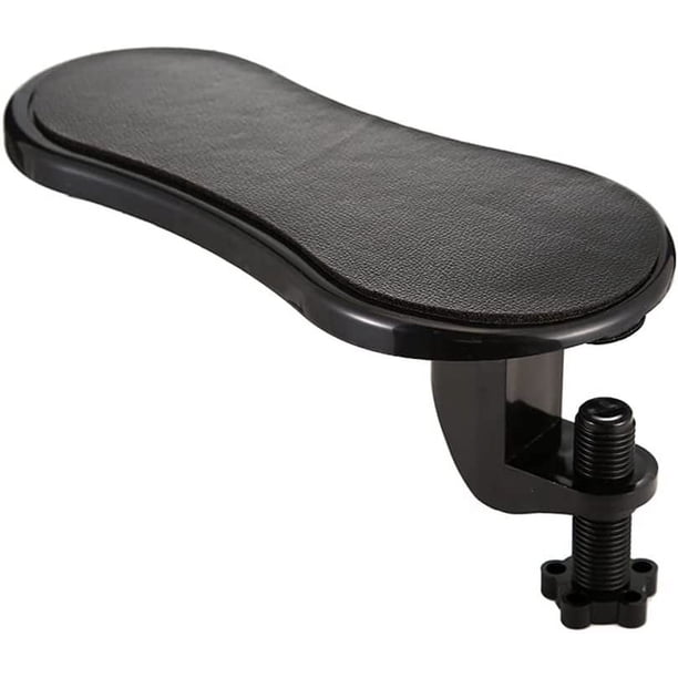 Soporte de muñeca para brazo ajustable, soporte de muñeca para computadora de espuma viscoelástica giratoria ergonómica, para oficina, trabajo, aprendizaje, juegos, sillas (negro) 29 * 13 cm