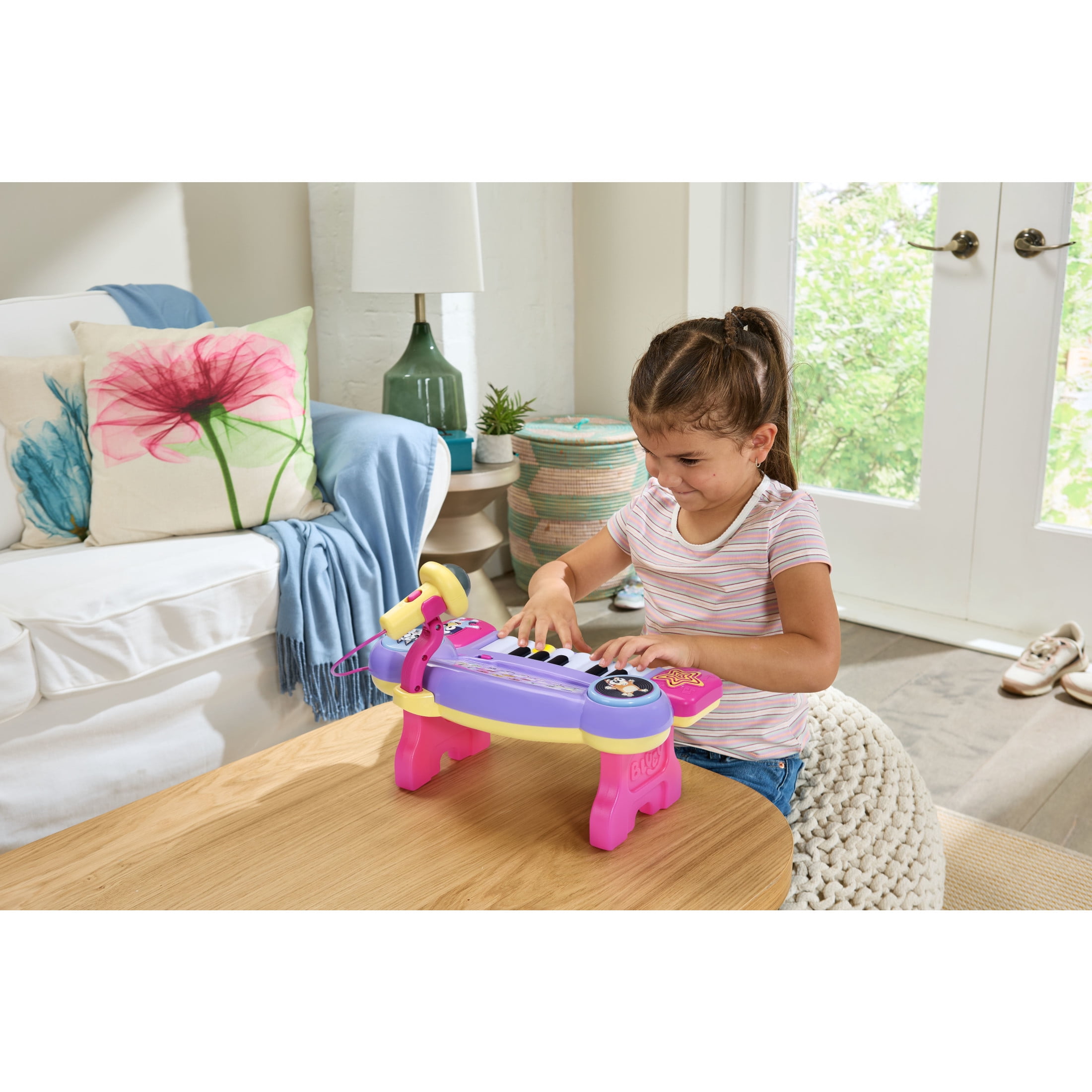 VTech Bluey Keyboard With Light-Up Keys and Musical Instruments