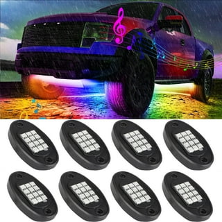 Ampper 4 Pods LED Rock Lights LED Neon Underglow Light for Car Truck ATV  UTV SUV – AutoAccy