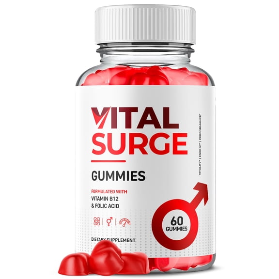 Vital Surge Male Gummies Advanced Formula All Natural Vitamin Supplement VitalSurge (1 Pack)
