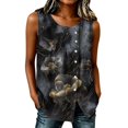 thumbnail image 2 of Fewfanhot Women's Tops Eyelet Loose Casual Summer Tops Crew Neck Basic Sleeveless Shirts Trendy 2026, 2 of 6
