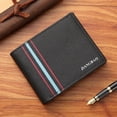 thumbnail image 2 of Cartera corta para hombre, moderna, fina, con múltiples tarjetas, con puntos, horizontal, para negocios, 2 of 5