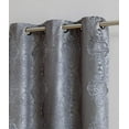 thumbnail image 2 of Roberta Total Blackout Grommet Curtains Blocks 100% Sunlight 4 Layers High Density & Noise Reduction Fabric Energy Efficient (Panel Pair 38" W x 108" L, Charcoal), 2 of 5