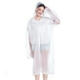 thumbnail image 1 of 2 Pcs Imperméable Adultes Réutilisable Poncho de Pluie Portable avec Capuche et Manches, 1 of 6