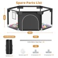 thumbnail image 7 of babyeap 50 Inch Baby Playpen,Fence Baby Play Yard for Indoors Outdoors,Hexagonal Toddler Playpen,Black, 7 of 7
