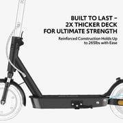 Electric Scooters for Adults, 650W Motor & 25-Mile Range, 10 Solid Tires, Dual Suspension, UL2272 Certified Foldable E-Scooter