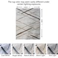 thumbnail image 2 of JV Home Area Rug Stripes Beige 5'3"x7'3" Washable Carpet Anti Slip, 2 of 6