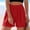 Red, variant on Summer Shorts for Women Casual Elastic High Waisted Comfy Lightweight Beach Shorts for Travel & Vacation